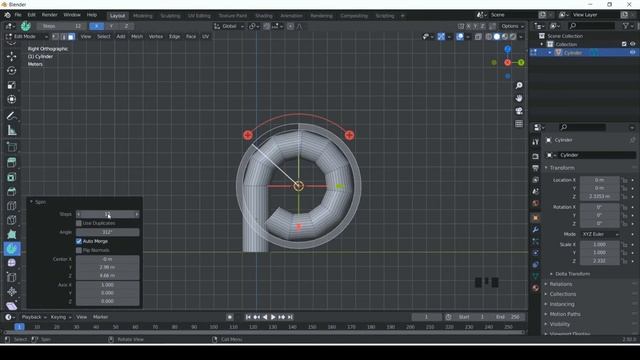 Basic Spin Tool Tutorial in Blender смотреть онлайн