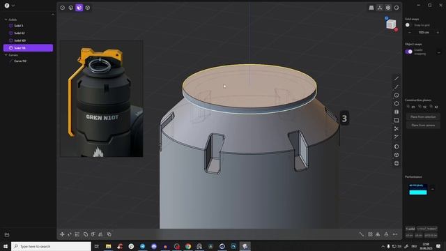 Plasticity 3D Beginner Modeling Tutorial | Sci-Fi Grenade смотреть онлайн