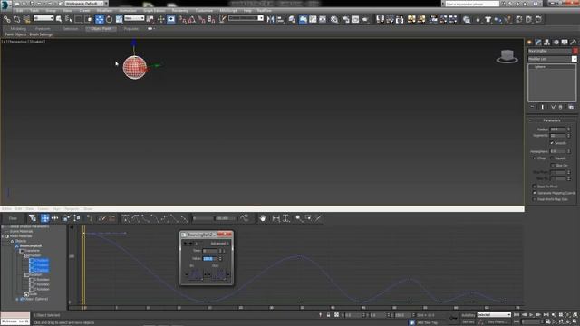 Curve Editor in 3DS Max - Bouncing Ball смотреть онлайн
