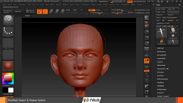 02 ZBrush Brush nita - زی براش قلم ها آموزش فارسی نیتا смотреть онлайн