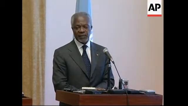 WRAP UN sec gen meets Egyptian president, Amr Moussa, presser with FM смотреть онлайн