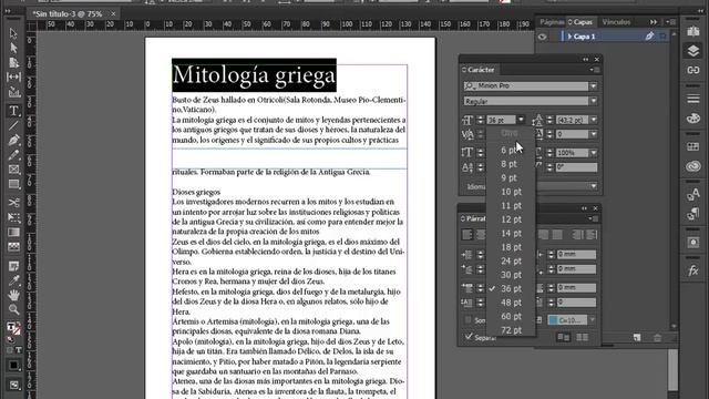 Clase 2 - Trabajando con textos y tipografía en Indesign CC 2015 смотреть онлайн