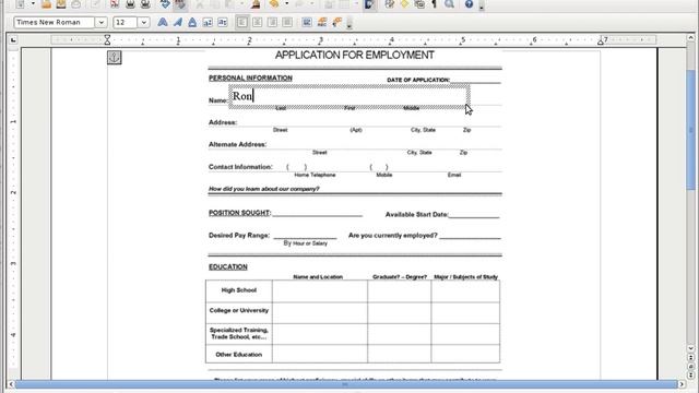 Using Openoffice / LibreofficeTo Fill Out Any Form From A Scanned Image смотреть онлайн