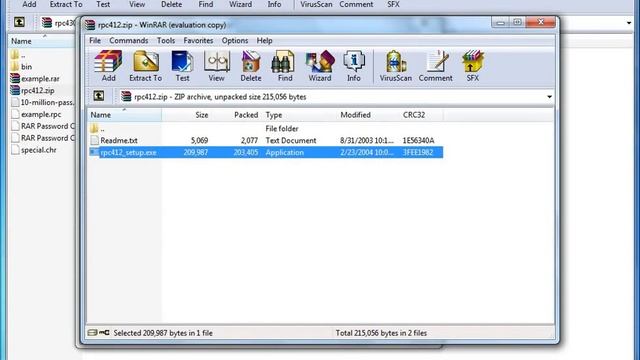 Reset WinRAR Password Method
