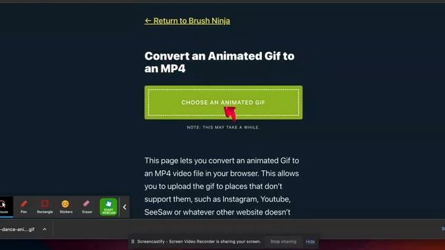 How to Convert Gifs to MP4 files in Brush Ninja смотреть онлайн