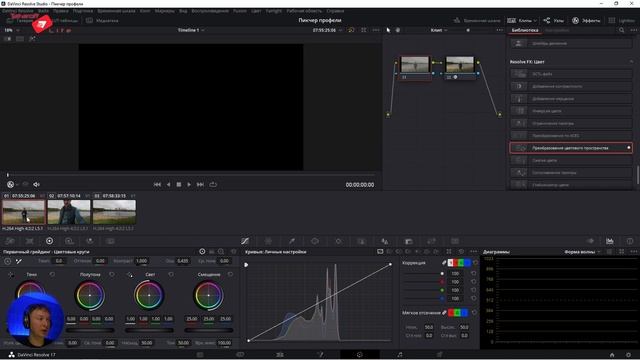 Как проявить HLG и SLog3 , Color Space transform , что выбрать HLG или SLog смотреть онлайн