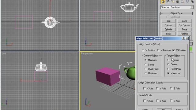 Video 3D MAX 02 align смотреть онлайн