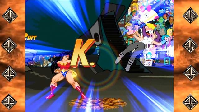 Wonder Woman (DC Comics) Vs Turanga Leela (Futurama) - Ultimate Mugen Fight 2017