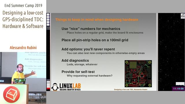 Designing a Low-Cost GPS-disciplined TDC: Hardware & Software -Alessandro Rubini смотреть онлайн
