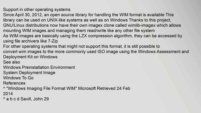 Windows Imaging Format смотреть онлайн