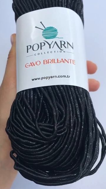 Подробный обзор пряжи Popyarn Cavo Brillante №10 Черный смотреть онлайн