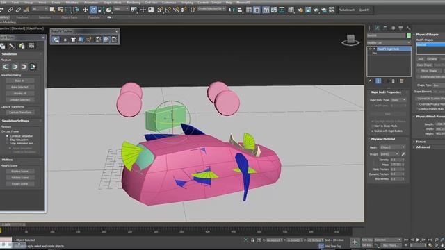 3d max Car Explosion Tutorial (part2) Creating Simulation of Car Explosion смотреть онлайн