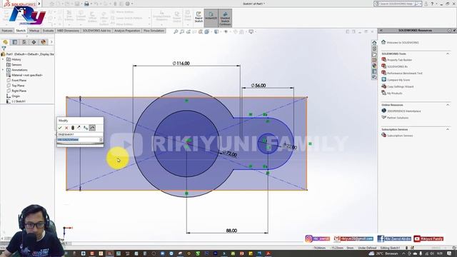 SOLIDWORKS | #18 3D BASIC EXERCISES | LATIHAN DASAR 3D [GAMBAR 18] смотреть онлайн