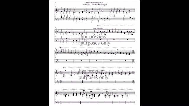 Meditation for organ on "When the Saints Go Marching In" смотреть онлайн