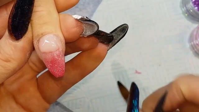 Super Satins - Acrylic Nails, Redesign, Glitters Pink & Purple смотреть онлайн