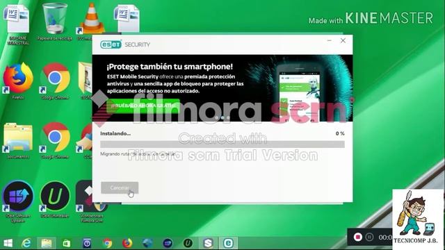 Instalación y actualización de Antivirus Eset NOD32 смотреть онлайн