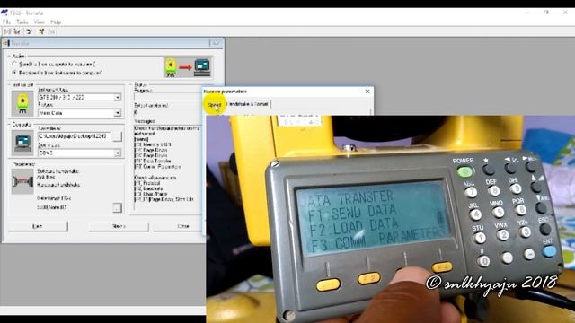 Total Station Data Download by TECS смотреть онлайн