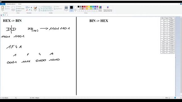 Przeliczanie liczby z systemu szesnastkowego (Hex) na system dwójkowy (bin) смотреть онлайн