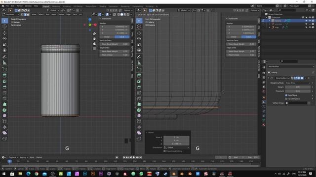 How to model and setup material a plastic jar in Blender 2.9x смотреть онлайн