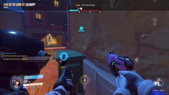 Overwatch Highlights Amazing D.VA Ultimate [D.VA Highlight] смотреть онлайн