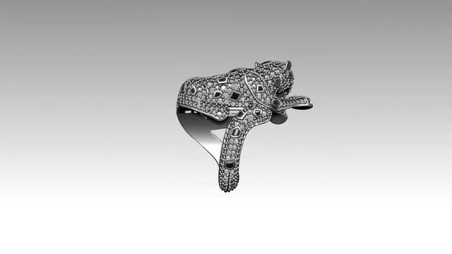 panther ring Jewelry model смотреть онлайн