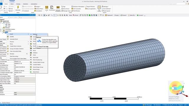 ANSYS Training 1 / 120 Tetrahedral Mesh смотреть онлайн