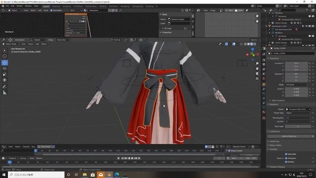 Test Exporting costumes from DAZ to Blender live смотреть онлайн