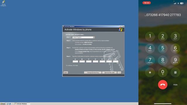 Activating Windows Server 2003 over the phone смотреть онлайн