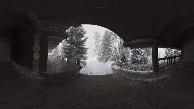 Video panorama. Winter. 3d render смотреть онлайн
