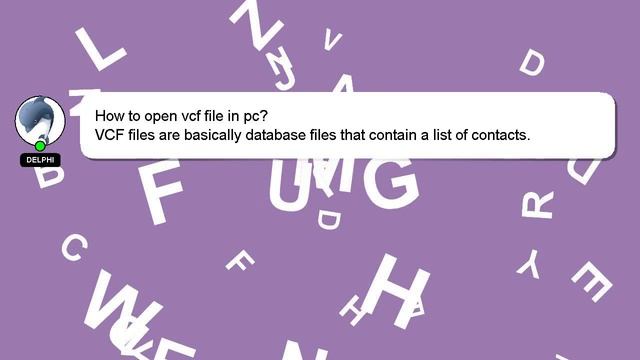 How to open vcf file in pc? смотреть онлайн