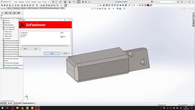 SWXHelper für SOLIDWORKS - IsFastener смотреть онлайн