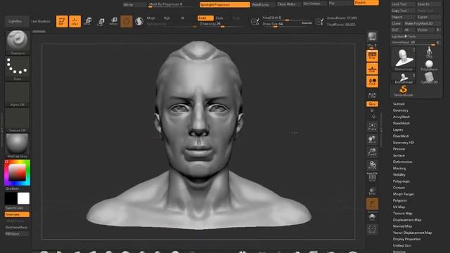 ZBrush: move zoom rotate frame смотреть онлайн