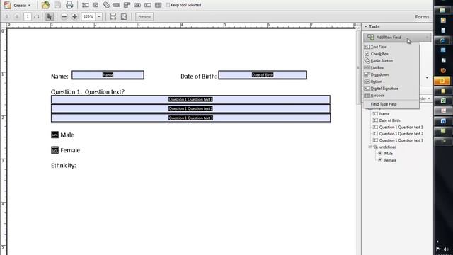 How To Create A Fillable Form Using Word 2010 And Adobe Acrobat Professional X