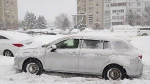 Toyota Fielder 4WD. Как быстро подключается 4WD..mp4