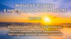 Владимир Антонов. Экопсихология. Часть 8. Комментарии к схеме Патанджали