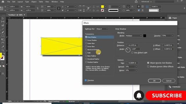 Drop Shadow Effect In Indesign I Indesign смотреть онлайн