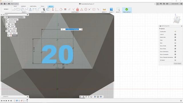 Parametric Dice Faces In Fusion 360 смотреть онлайн