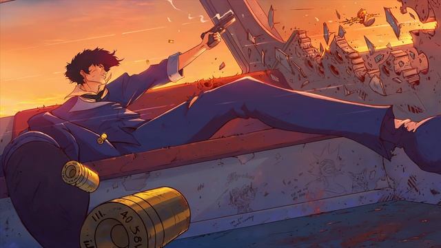 Ковбой Бибоп с Пистолетом | Bebop Shooting Bullets | Cowboy Bebop - Живые Обои смотреть онлайн