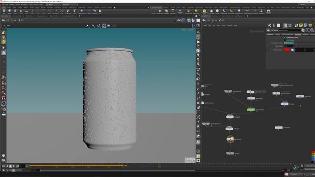 Water droplets with Houdini’s Condensation tool. смотреть онлайн