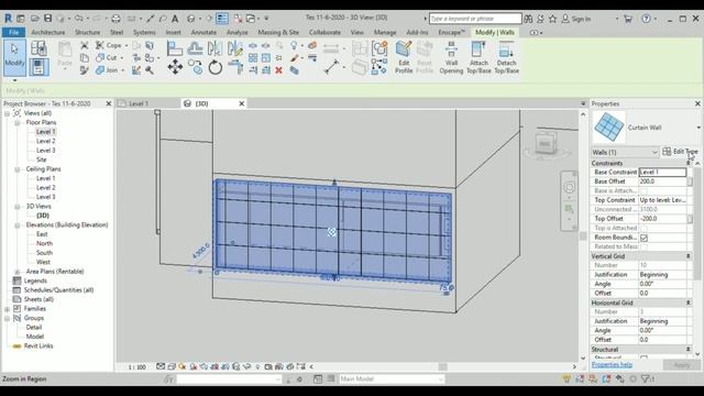 Membuat Curtain Wall PADA Revit 2019 смотреть онлайн