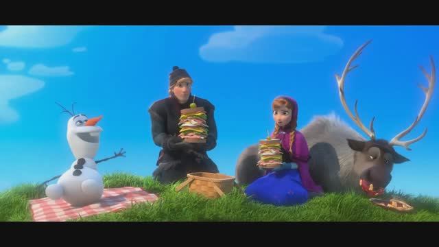 Холодное сердце встреча с Олаф и песня Олафа отрывок смотреть онлайн