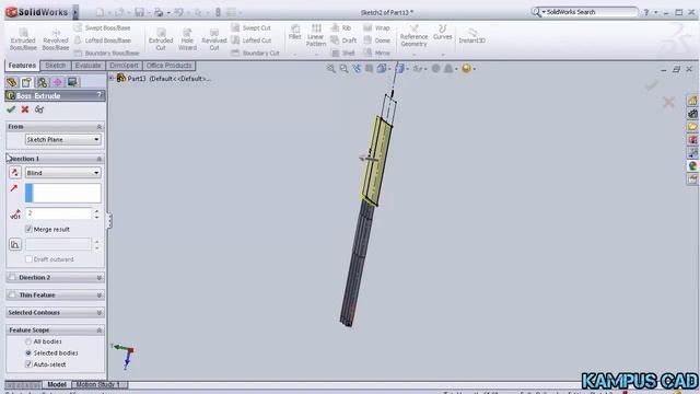Solidworks Tutorial | Simple Transistor 3D Modelling смотреть онлайн