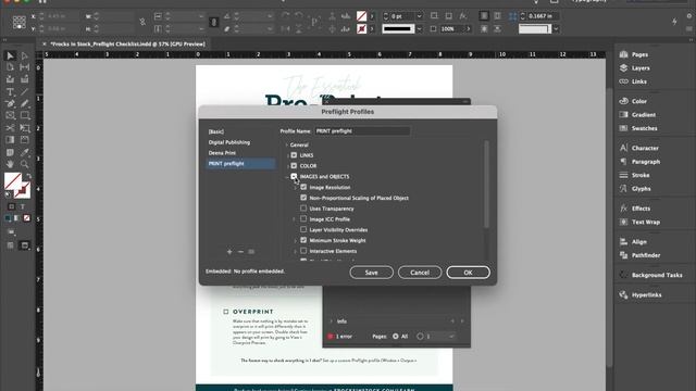 How to create a custom Print Pre-Flight in Adobe InDesign смотреть онлайн