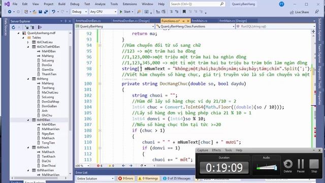 [Quản Lý Bán Hàng C#] Quản Lý Hoá đơn