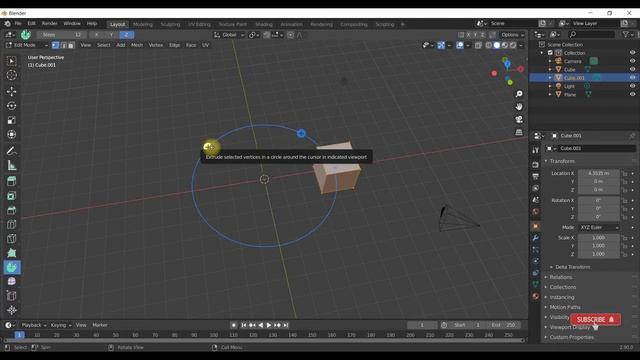 Tutorial Blender 2.9 Pemula 7e Editing Tools - Knife, Poly Build, Spin - Contoh Modeling Gelas смотреть онлайн