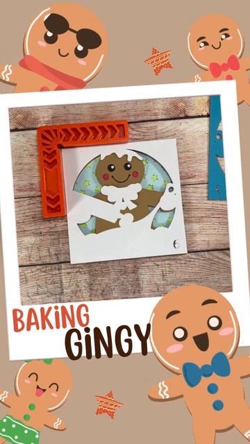 Christmas Svg Shadow Box, Gingerbread Man Baking 3D Layered Shadowbox