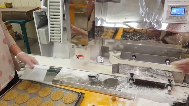 штамповочная машина,работа с имбирным пряником