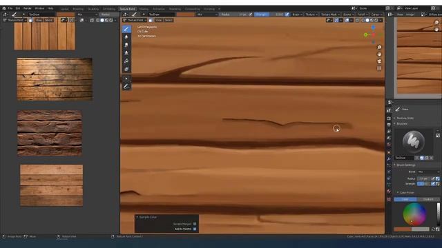 [#4] Blender 2.83 Hand Painted Wood [TimeLapse] [Twitch LIVE Session] смотреть онлайн