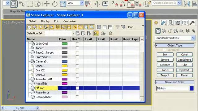 3ds Max Design Kapitel 4 Del 3 Scene Explorer смотреть онлайн