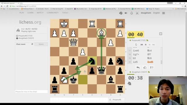 Blitz Game with Commentary (3+2) смотреть онлайн